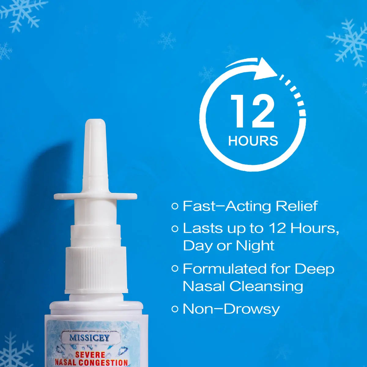 MISSICEY Nasal Spray Decongestant | Cooling Menthol Flavor | Powerful Essential Oil | Breathe In Life Carrier & Essential Oils,for nic | sleep