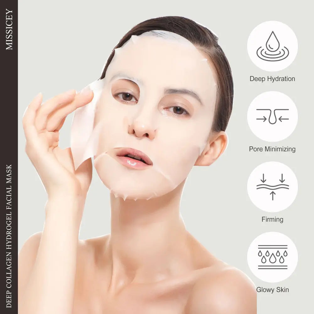 MISSICEY Deep Collagen Hydrogel Facial Mask 16 PCS Moisture Skincare