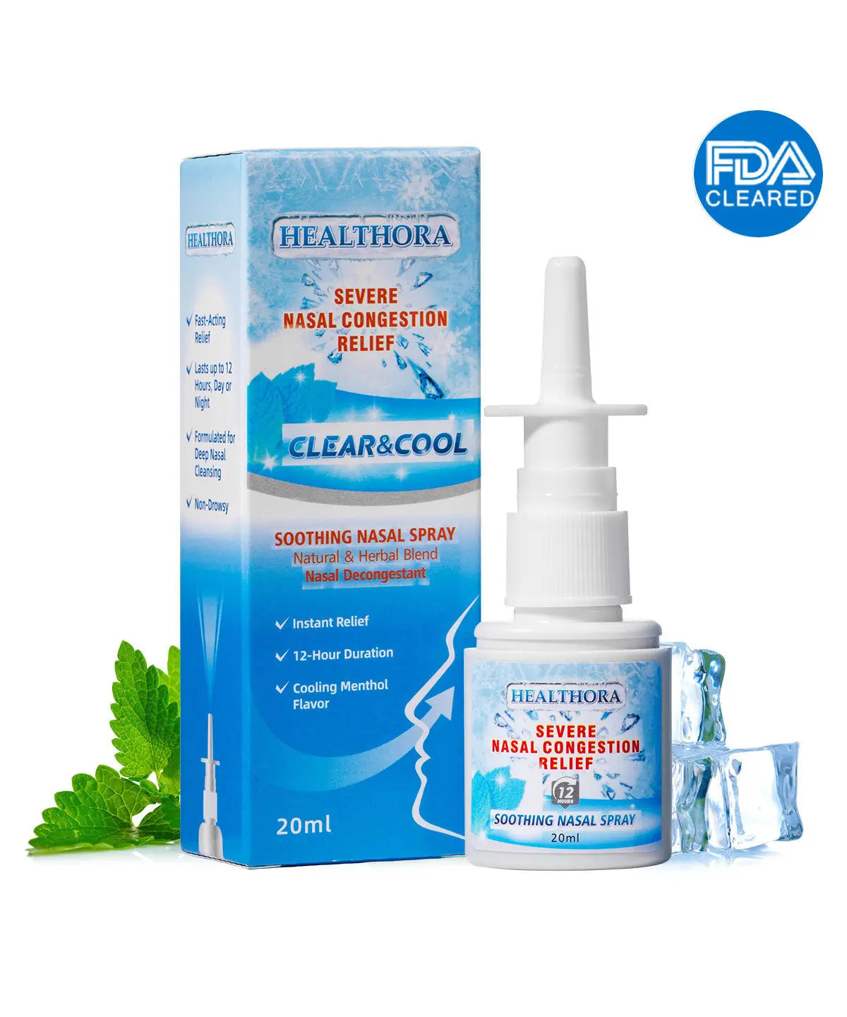 MISSICEY Nasal Spray Decongestant | Cooling Menthol Flavor | Powerful Essential Oil | Breathe In Life Carrier & Essential Oils,for nic | sleep