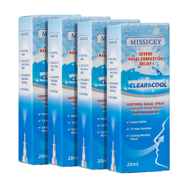 MISSICEY Nasal Spray Decongestant | Cooling Menthol Flavor | Powerful Essential Oil | Breathe In Life Carrier & Essential Oils,for nic | sleep