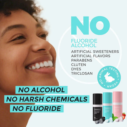 MISSICEY Toothpaste Tablets – Fluoride-Free,   Whitening – Natural, Eco-Friendly Travel Tabs