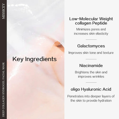 MISSICEY Deep Collagen Hydrogel Facial Mask 16 PCS Moisture Skincare