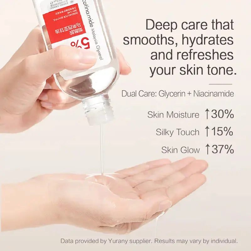 YURANM Losyen Badan Cerah dengan Niacinamide & Glycerin-Melembap, Mencerahkan & Lembutkan Kulit | YURANM Brightening Body Lotion