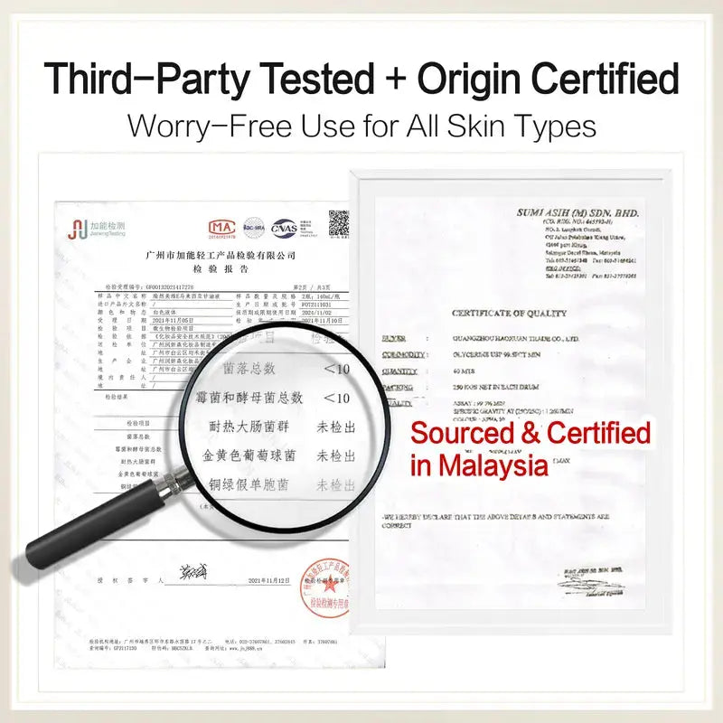 YURANM Losyen Badan Cerah dengan Niacinamide & Glycerin-Melembap, Mencerahkan & Lembutkan Kulit | YURANM Brightening Body Lotion