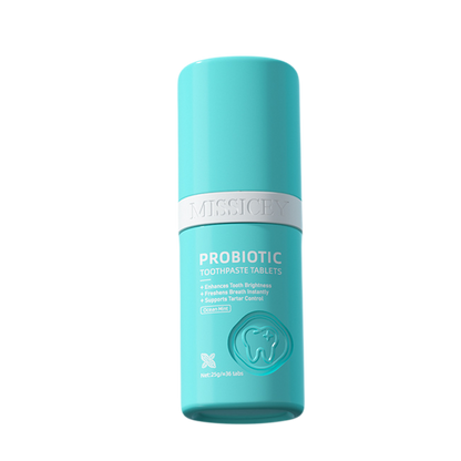 MISSICEY Toothpaste Tablets – Fluoride-Free,   Whitening – Natural, Eco-Friendly Travel Tabs