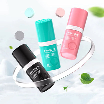 MISSICEY Toothpaste Tablets – Fluoride-Free,   Whitening – Natural, Eco-Friendly Travel Tabs